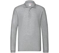 Fruit of the Loom Mens Premium Pique Long-Sleeved Polo Shirt PC5049