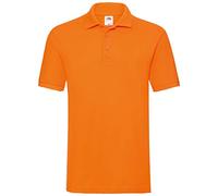 Fruit of the Loom Men's Premium Polo Shirt - Orange - Medium