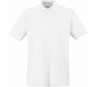 Fruit of The Loom Men's Premium Polo Shirt - White - XX-Large