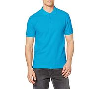 Fruit of the Loom Men's Premium Short Sleeve Polo Shirt, Azure, X-Large