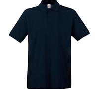 Fruit of the Loom Men's Premium Short Sleeve Polo Shirt, Deep Navy, Medium - B