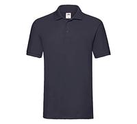 Fruit of the Loom Men's Premium Short Sleeve Polo Shirt, Deep Navy, Small