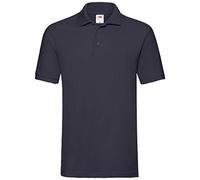 Fruit of the Loom Men's Premium Short Sleeve Polo Shirt, Deep Navy, X-Large