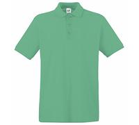 Premium Short Sleeve Polo Shirt Fruit Of The Loom Green M