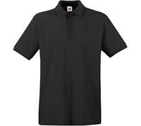 (L, Light Graphite) Fruit Of The Loom Premium Mens Short Sleeve Polo Shirt
