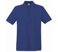 Fruit of the Loom Men's Premium Short Sleeve Polo Shirt Navy X-Large