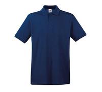 Fruit of the Loom Men's Premium Short Sleeve Polo Shirt, Navy, XXX-Large