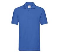 Fruit of the Loom Men's Premium Short Sleeve Polo Shirt, Royal, Large