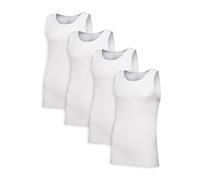 Fruit of the Loom Men's Premium Tag-Free Cotton Undershirts Big & Tall, Regular-Tank-4 Pack White, XL (Pack of 4)