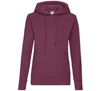 Fruit of the Loom Men's Pull-over Classic Hooded Sweat, Burgundy, XL UK