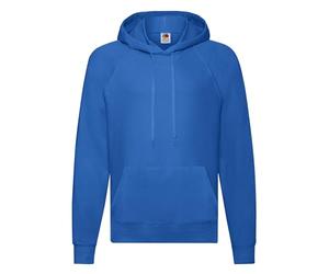 Fruit of the Loom Men's Pull-over Lightweight Hooded Sweat, Royal, Large