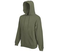 (XL, Classic Olive) Fruit Of The Loom Mens Premium 70/30 Hooded Sweatshirt / Hoodie