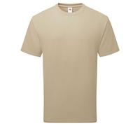 Fruit of the Loom Men's Pure Cotton T-Shirt in Light Brown | Size: Medium Fruit Of The Loom Light Brown M