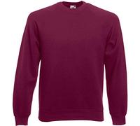 Fruit of the Loom Men's Raglan Classic Sweater, Burgundy, Medium