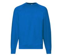 Fruit of the Loom Men's Raglan Sleeve Belcoro Sweatshirt in Royal | Size: Medium Fruit Of The Loom Royal M