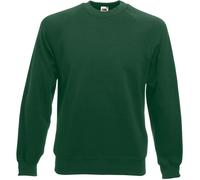 Fruit of the Loom Mens Raglan Sleeve Belcoro Sweatshirt (Bottle Green) - Size X-Large