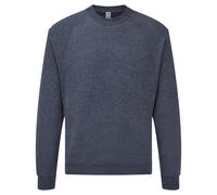 Fruit of the Loom Men's Raglan Sleeve Belcoro Sweatshirt in Dark Navy | Size: Medium Fruit Of The Loom Dark Navy M