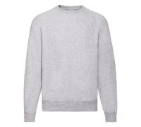 Fruit of the Loom Men's Raglan Sleeve Belcoro Sweatshirt in Grey | Size: 4XL Fruit Of The Loom Grey 4XL