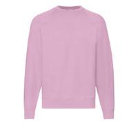 Fruit of the Loom Men's Raglan Sleeve Belcoro Sweatshirt in Light Pink | Size: 2XL Fruit Of The Loom Light Pink 2XL