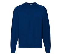 Fruit of the Loom Men's Raglan Sleeve Belcoro Sweatshirt in Navy | Size: 2XL Fruit Of The Loom Navy 2XL