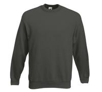 Fruit of the Loom Men's Raglan Sweatshirt Hoodie, charcoal, M
