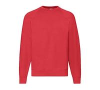 Fruit of the Loom Men's raglan sweatshirt, red, XL