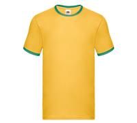 Fruit of the Loom Mens Ringer Contrast T-Shirt / N/A N/A RW9299