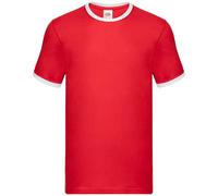 Fruit of the Loom Mens Ringer Contrast T-Shirt PC5566