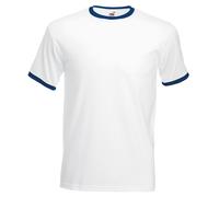 Fruit Of The Loom Mens Ringer Short Sleeve T-Shirt BC342
