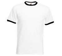 Fruit Of The Loom Mens Ringer Short Sleeve T-Shirt BC342