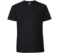 Fruit of the Loom Men's Ringspun Premium T-Shirt - Black - 3XL (UK)