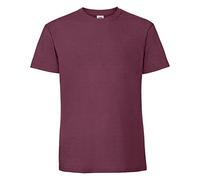 (3XL UK, Burgundy) Fruit Of The Loom Mens Ringspun Premium Tshirt
