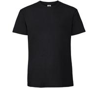 Fruit of the Loom Mens Ringspun Premium Tshirt - Black Cotton - Size 5XL