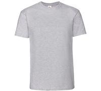 Fruit of the Loom Mens Ringspun Premium Tshirt - Grey Cotton - Size 5XL