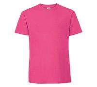 Fruit of the Loom Mens Ringspun Premium Tshirt (L UK) (Fuchsia)