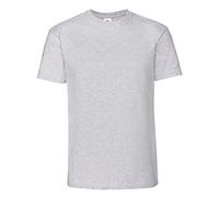 Fruit of the Loom Men's Ringspun Premium T-Shirt Heather Grey L (UK)
