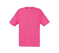 Fruit of the Loom Mens Screen Stars Original Full Cut Short Sleeve T-Shirt (2XL) (Fuchsia)
