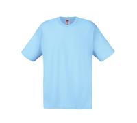 Fruit of the Loom Mens Screen Stars Original Full Cut Short Sleeve T-Shirt - Blue Cotton - Size Large