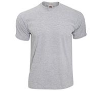 Fruit of the Loom Mens Screen Stars Original Full Cut Short Sleeve T-Shirt (S) (Heather Grey)