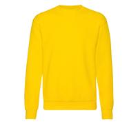 Fruit of the Loom Mens Set-In Belcoro Yarn Sweatshirt - Yellow - Size 3XL