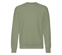 (L, Classic Olive) Fruit Of The Loom Mens Set-In Belcoro Yarn Sweatshirt