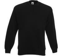 Fruit of the Loom Mens Set-In Belcoro Yarn Sweatshirt (Black) - Size 5XL