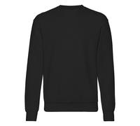 Fruit of the Loom Men's Set-In Belcoro Yarn Sweatshirt in Black | Size: 4XL Fruit Of The Loom Black 4XL