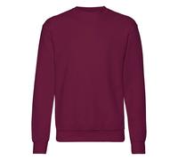 Fruit of the Loom Men's Set-In Belcoro Yarn Sweatshirt in Burgundy | Size: 2XL Fruit Of The Loom Burgundy 2XL