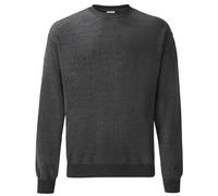 Fruit of the Loom Men's Set-In Belcoro Yarn Sweatshirt in Grey | Size: 2XL Fruit Of The Loom Grey 2XL