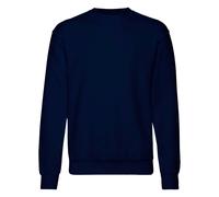 Fruit of the Loom Men's Set-In Belcoro Yarn Sweatshirt in Mid Navy | Size: 5XL Fruit Of The Loom Mid Navy 5XL