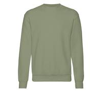 Fruit of the Loom Men's Set-In Belcoro Yarn Sweatshirt in Olive | Size: XL Fruit Of The Loom Olive XL