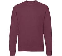 Fruit of the Loom Men's Set-In Classic Sweater, Burgundy, Medium - B
