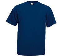 Fruit of the Loom - Men's Short Sleeve Crew Neck T-Shirt, Blue Navy, XXL