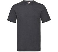 Fruit of The Loom - Men's Short Sleeve Crew Neck T-Shirt, Dark Grey, S
